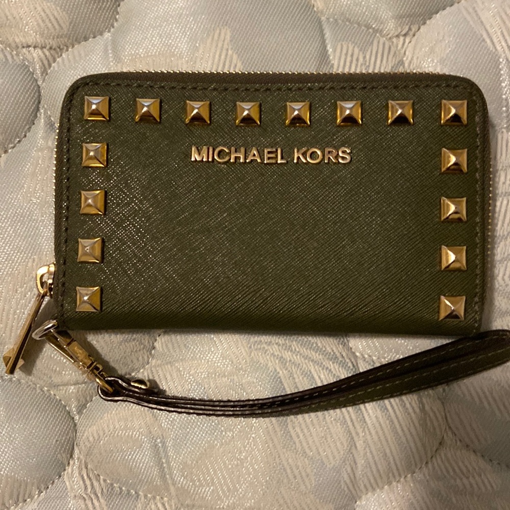 Michael Kors wallet with studs